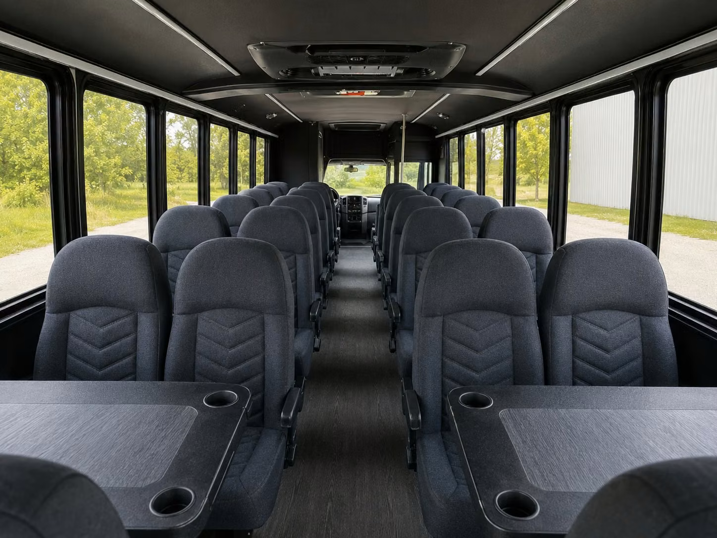 18 passenger minibus interior