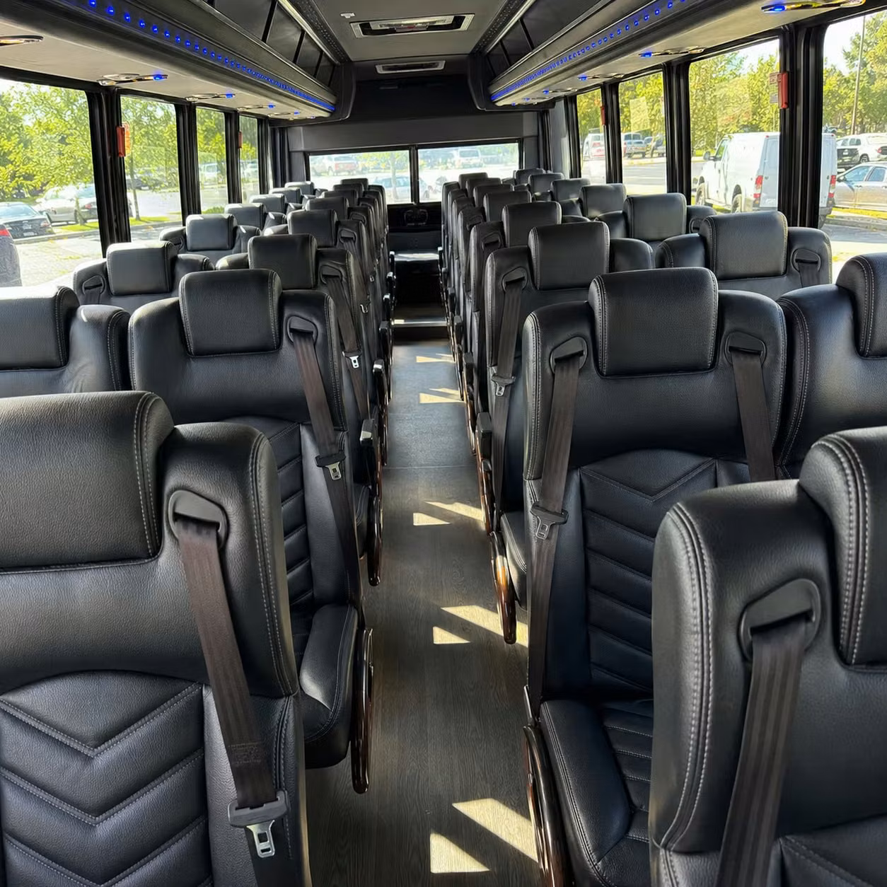 25 passenger minibus interior