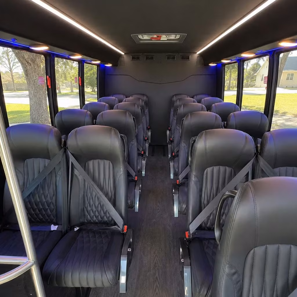 28 passenger minibus interior
