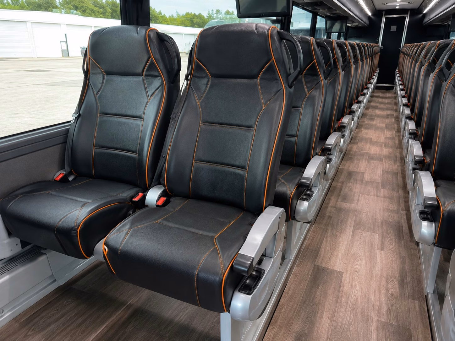 clovis charter bus interior